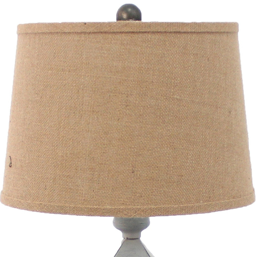 15 x 12 x 25.75 Gray Country Cottage Castle - Table Lamp
