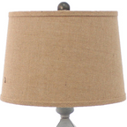 15 x 12 x 25.75 Gray Country Cottage Castle - Table Lamp